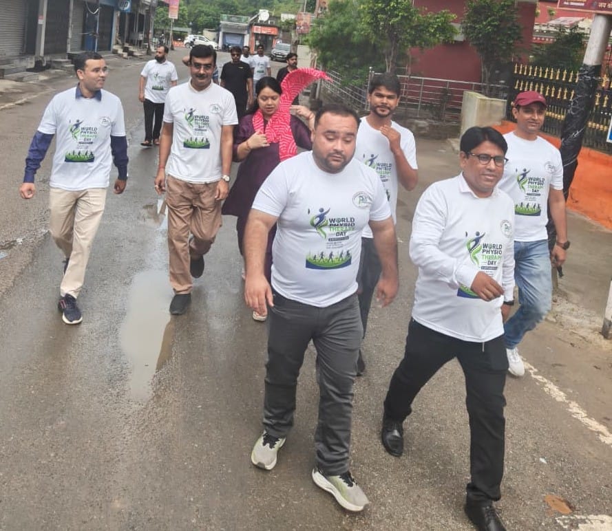 Walkathon organized to raise awareness about physiotherapy.