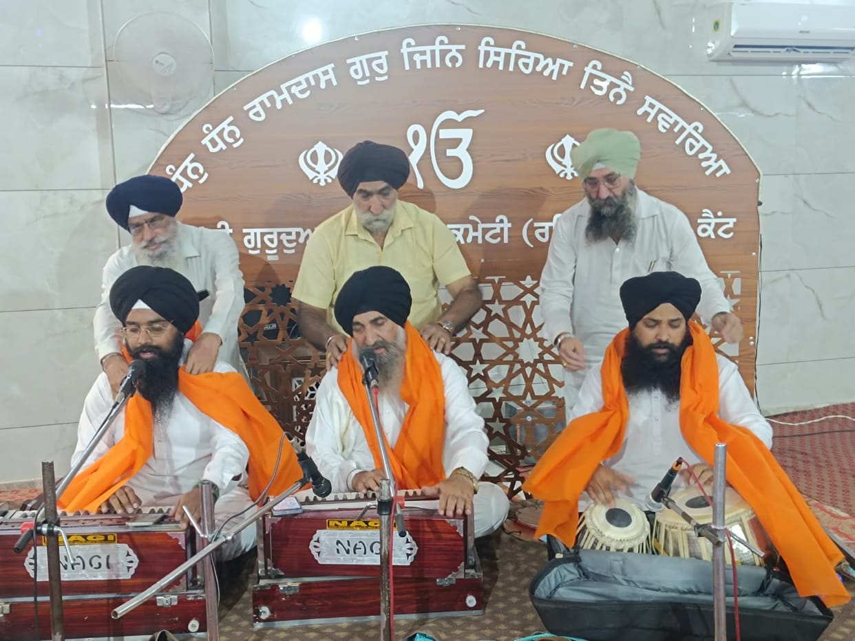 Sangat was delighted with Gurbani Kirtan
