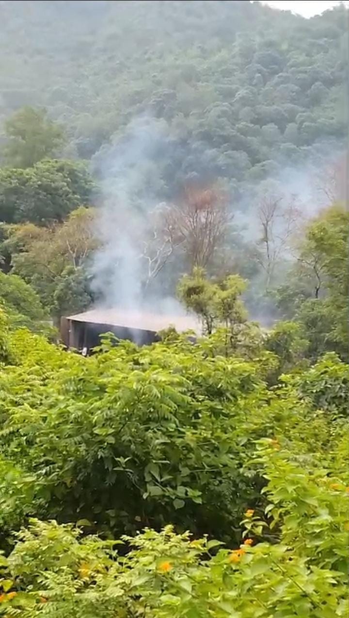 Pollution caused by illegal burning of company waste in Kharota; residents distressed.