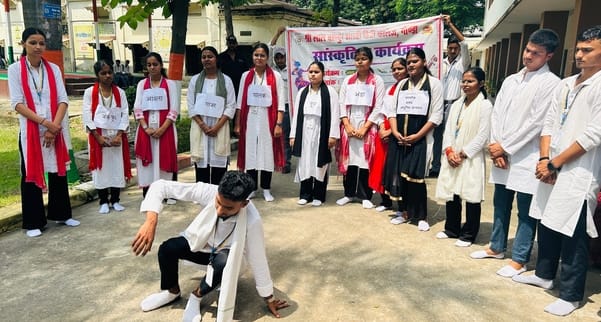 Marfat Ali won in the street play category, while Aastha's team won in the nutrition song category