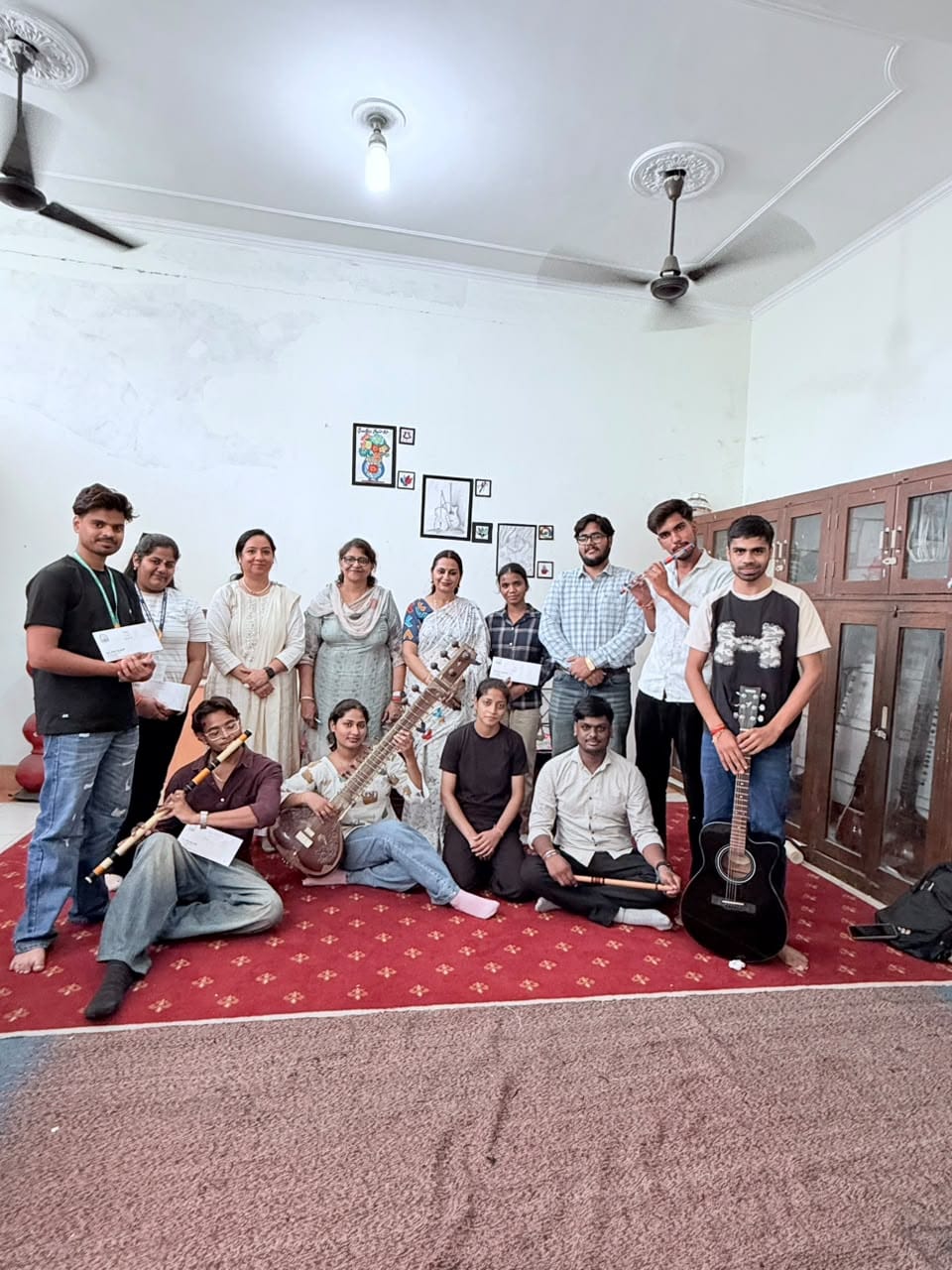 Mega Talent Hunt Show: Shivani triumphs in singing, Shivam in instrumental performance.