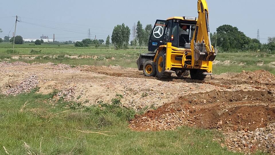 Action taken against two illegal colonies; roads dug up and structures demolished.