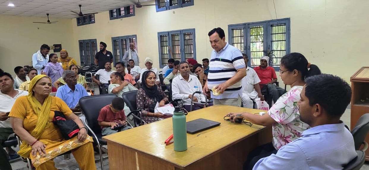 Twenty-three eligible beneficiaries for assistive devices were identified at the camp.