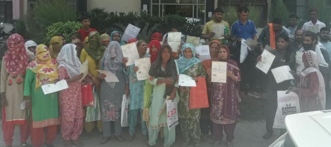 Villagers appeal to DC, awaiting plot registration and possession.