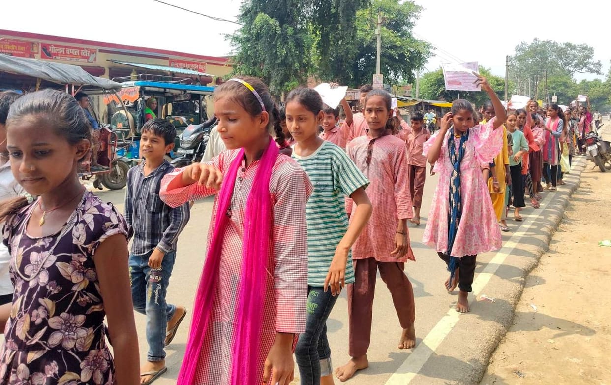 Students organized a literacy awareness rally.