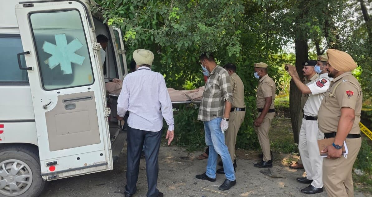 Semi-nude body of a woman found in a field irrigation channel; murder by blunt force injury suspected.