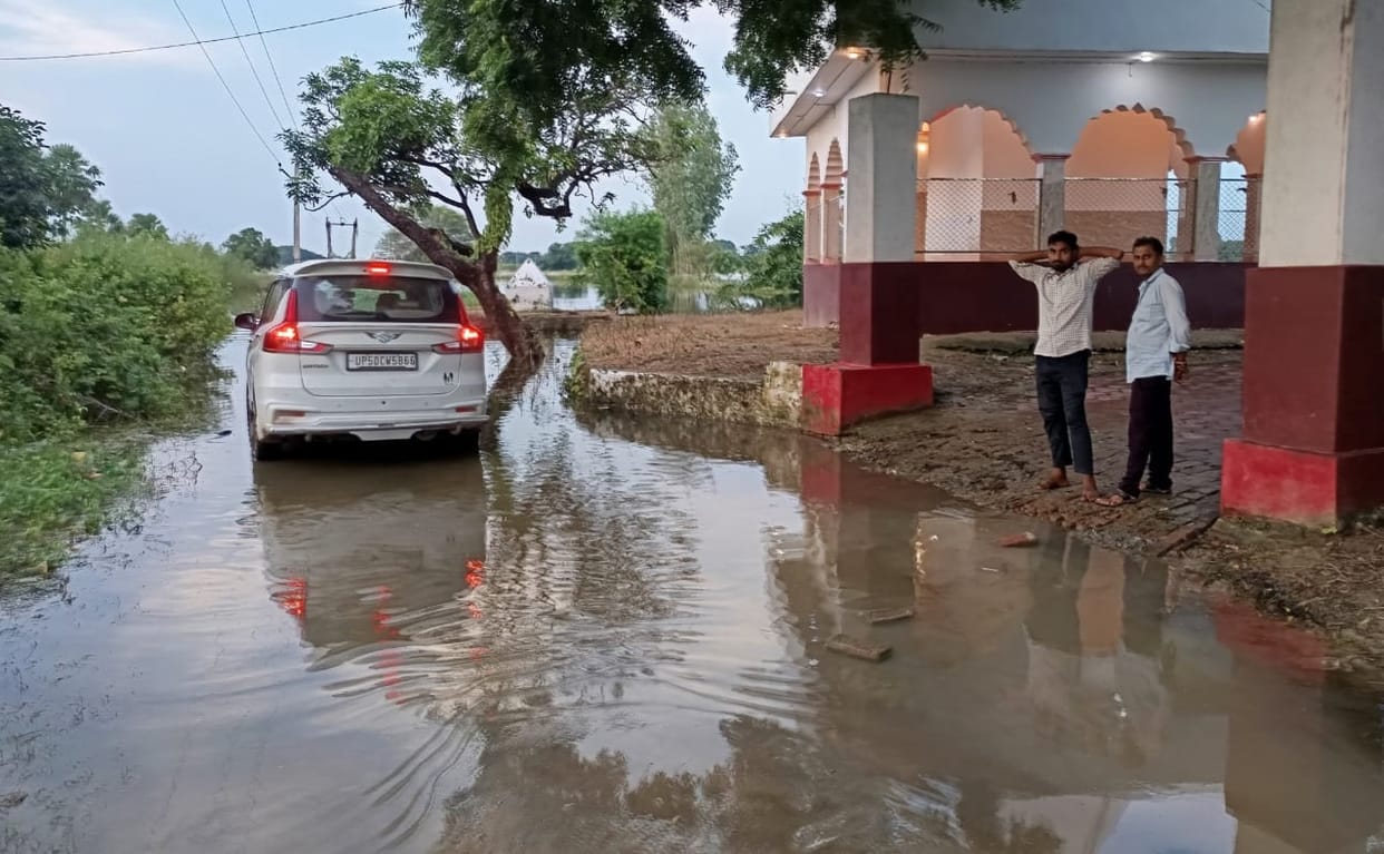 Mangai River bridge submerged; connectivity to 12 villages cut off.