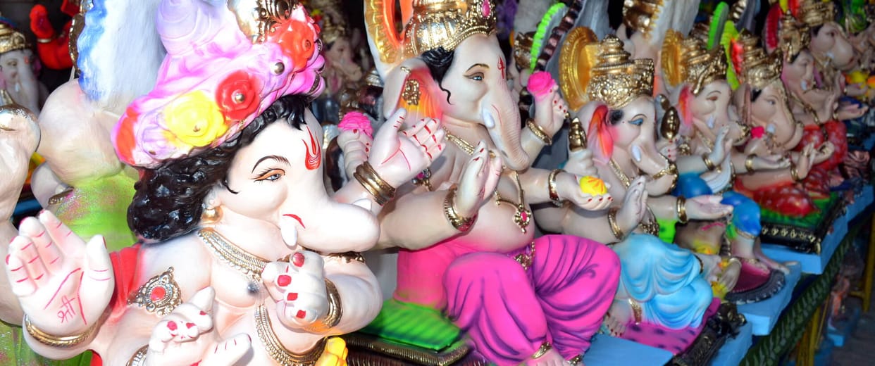 The marketplace of faith comes alive with the spirit of Lalbaug and Dagdusheth.