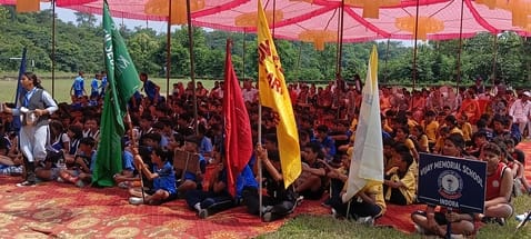 राजकीय वरिष्ठ माध्यमिक विद्यालय (बाल) परागपुर में जिला स्तरीय अंडर-14 खेलों के शुभारंभ पर उपस्