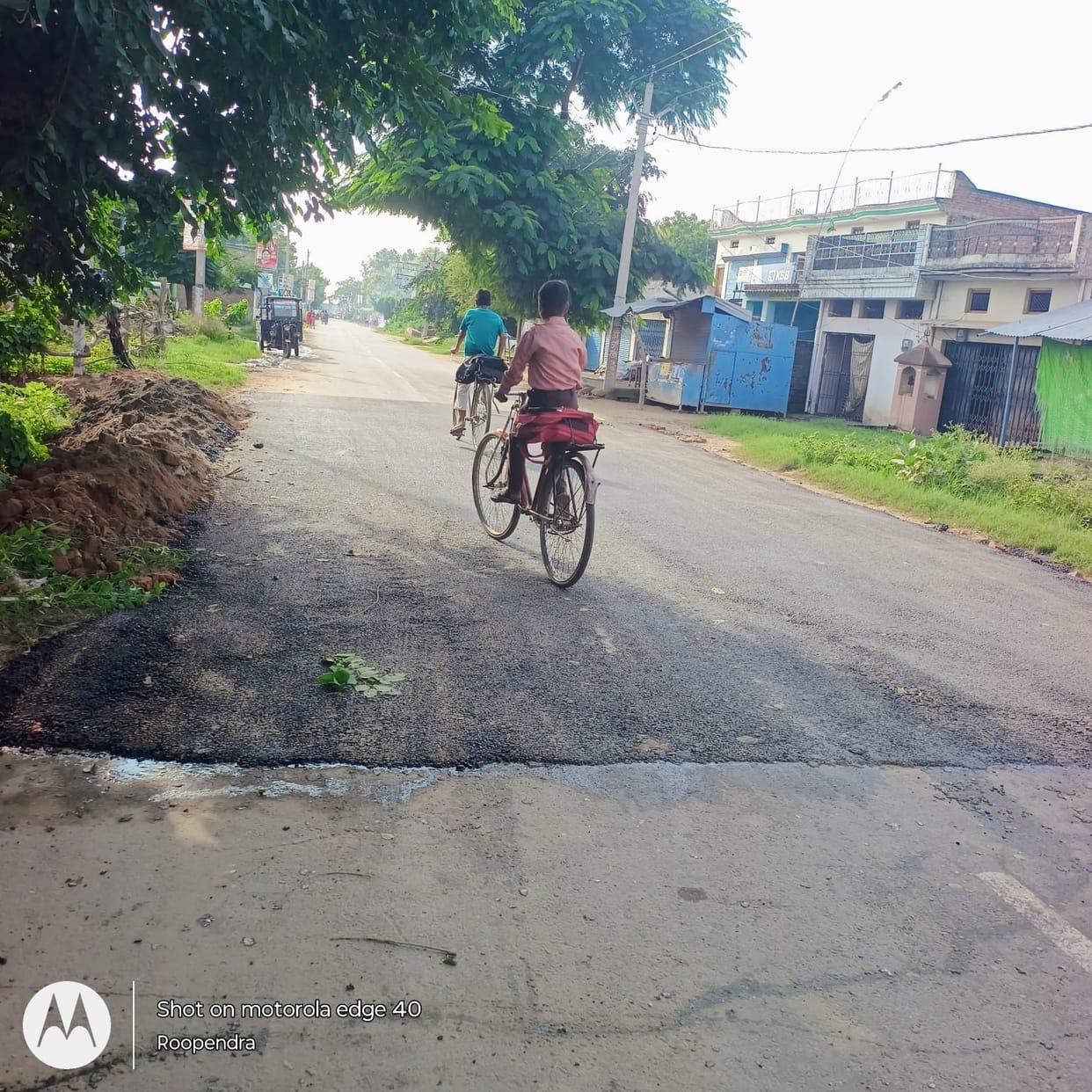 Chilharia Road repaired; relief for commuters.