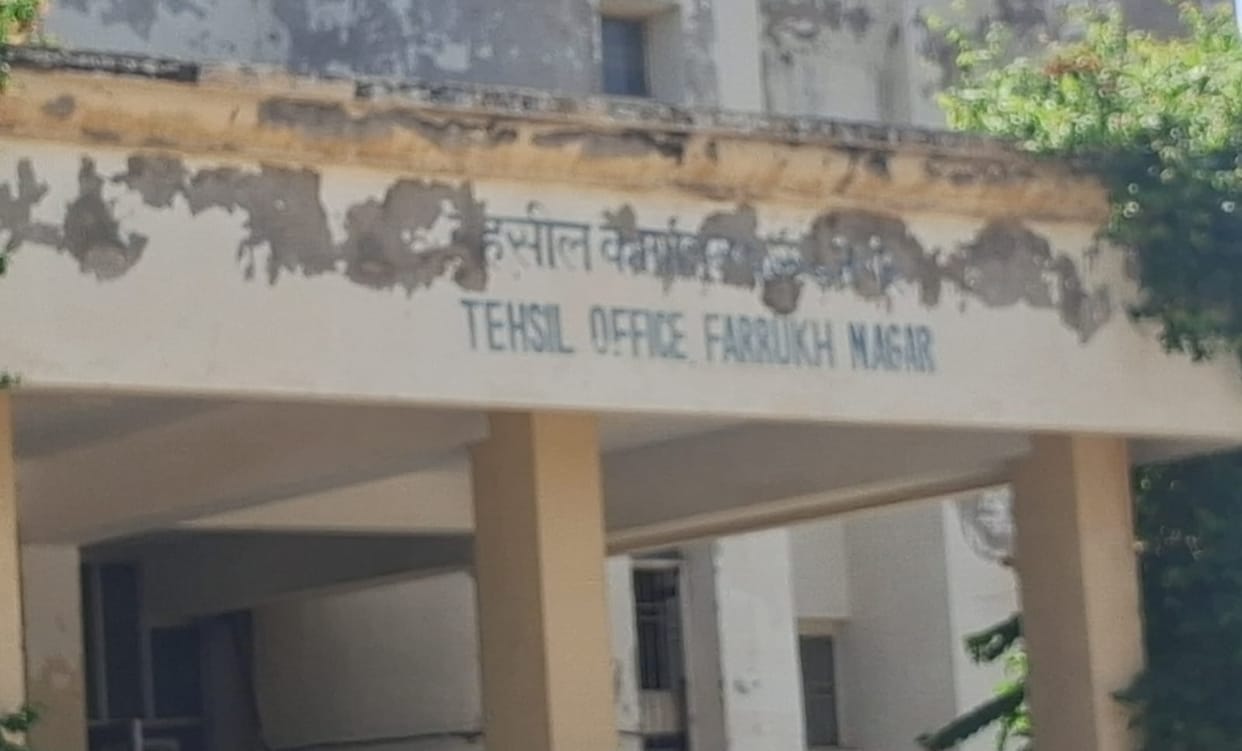 Software becomes a headache in Farrukhnagar Tehsil.