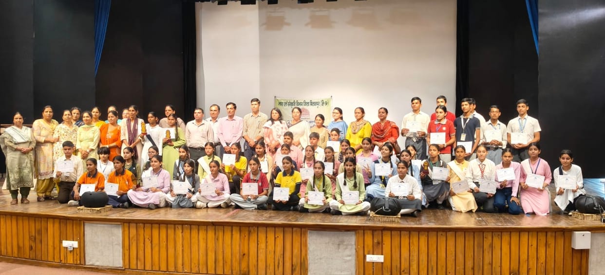 Priyanka stood first in the speech competition, and Aarushi Thakur stood first in the essay competition.