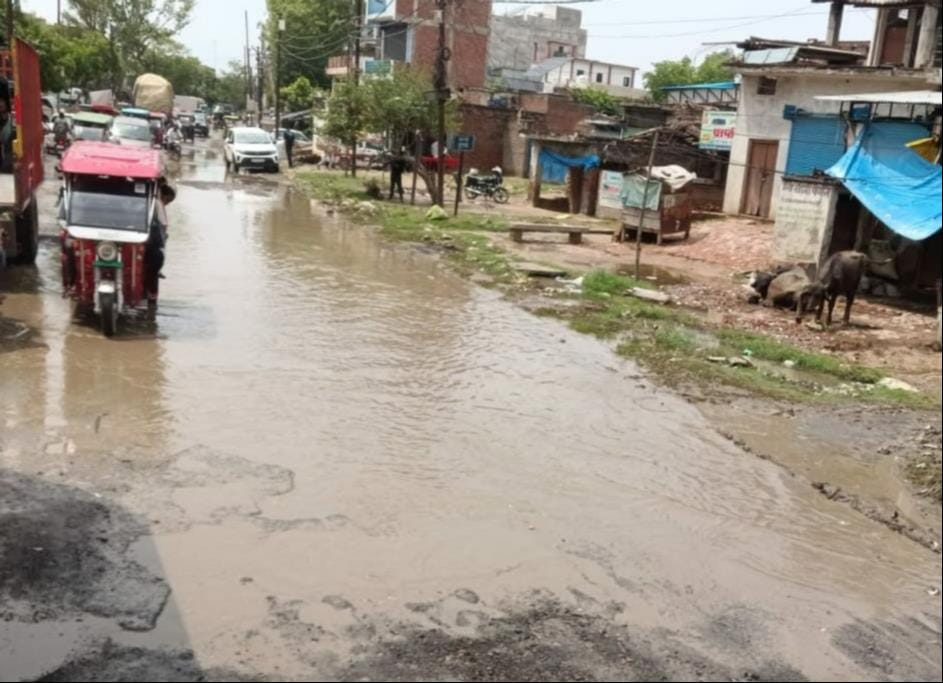 Roads riddled with potholes due to rain; no relief in sight yet.