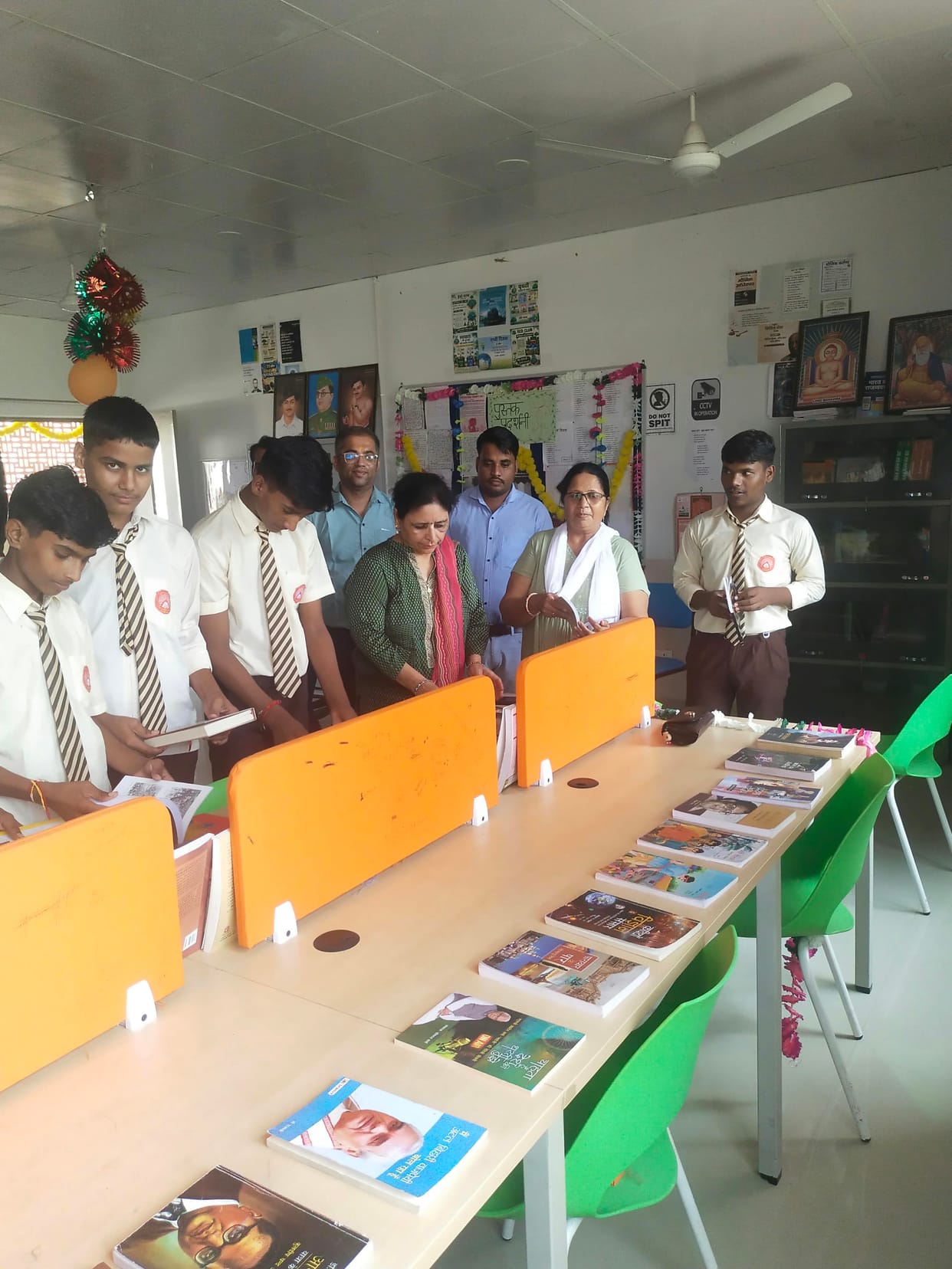 Book exhibition organized as part of Hindi Fortnight