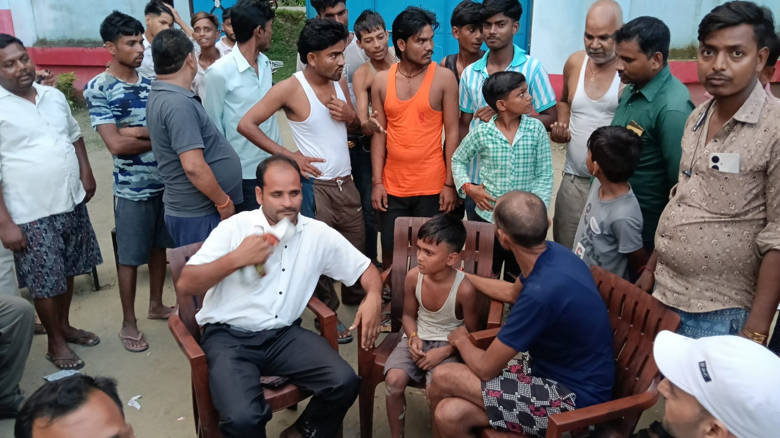 गन्ने के खेते में मिला लापता बच्चा। संवाद