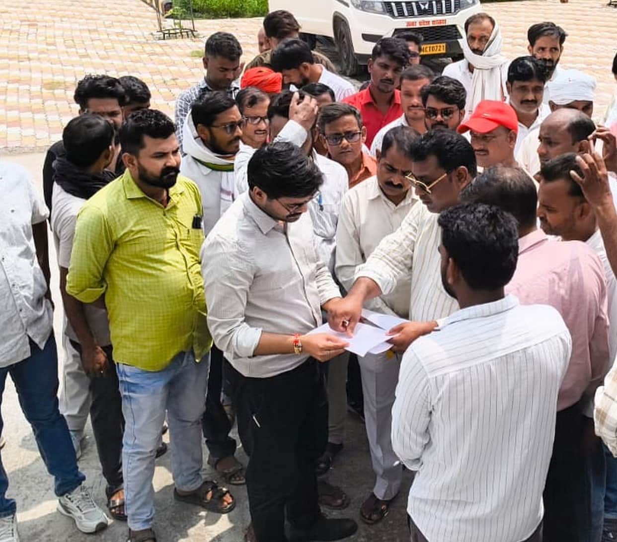 Pump operators staged a protest.