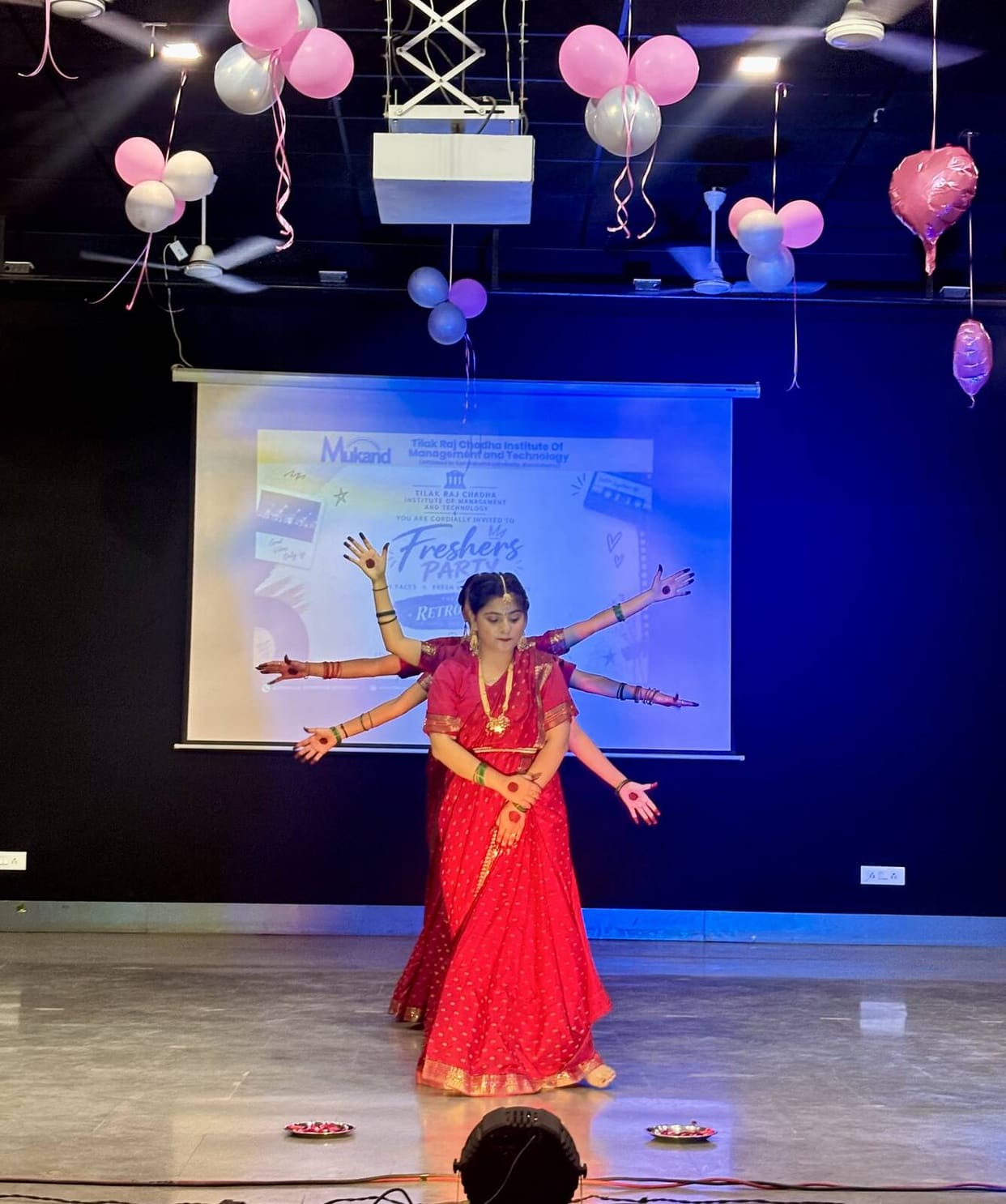 The students enthralled the audience with their colourful presentations