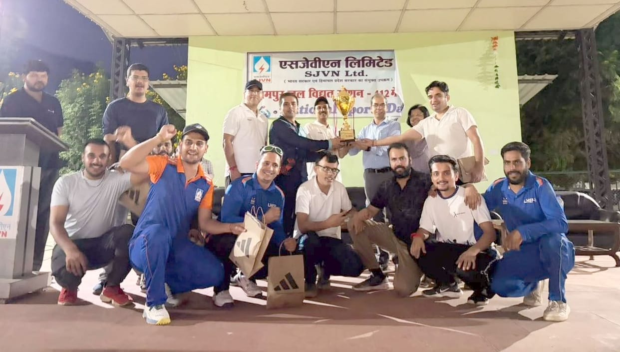 Inter-department cricket tournament concludes at Luhri Hydroelectric Project