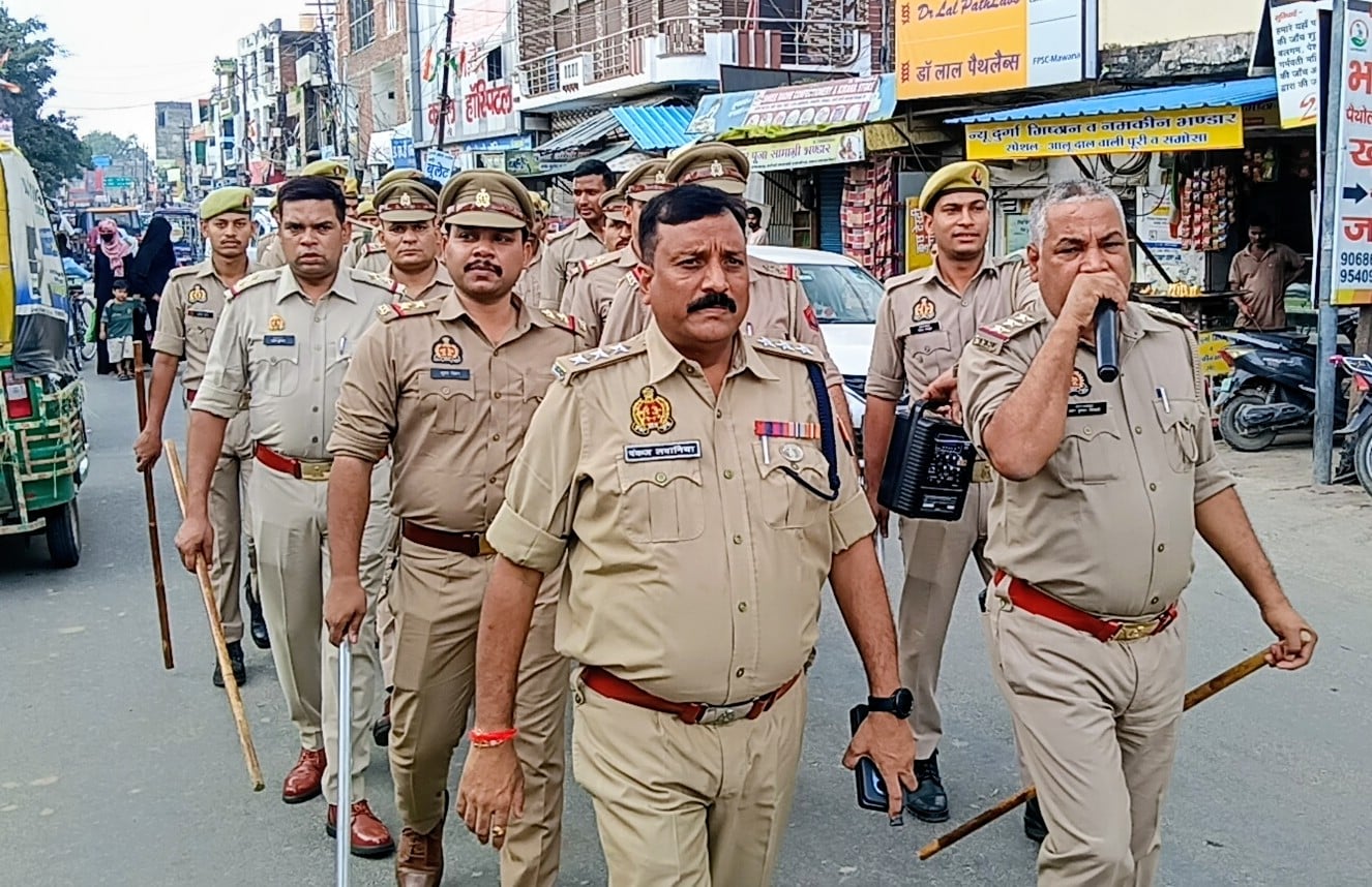 Police remained on alert during Friday prayers and conducted a foot march.