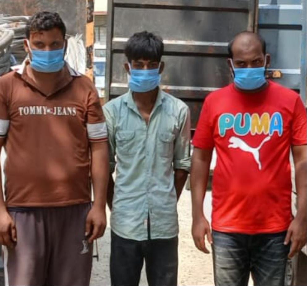 Three members of an interstate power cable theft gang arrested