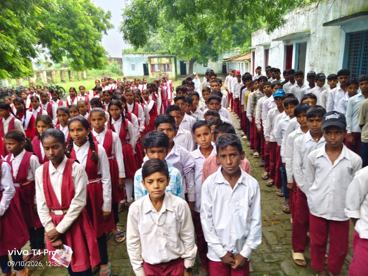Students were made aware about the symptoms and prevention of TB.