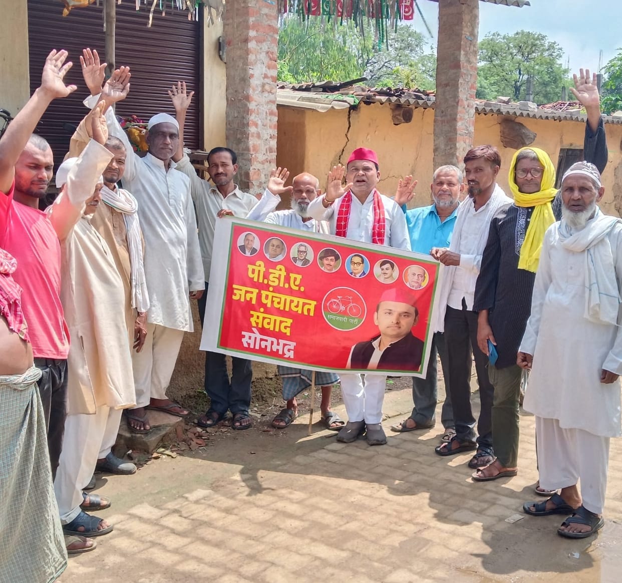 SP members listened to the villagers' problems.