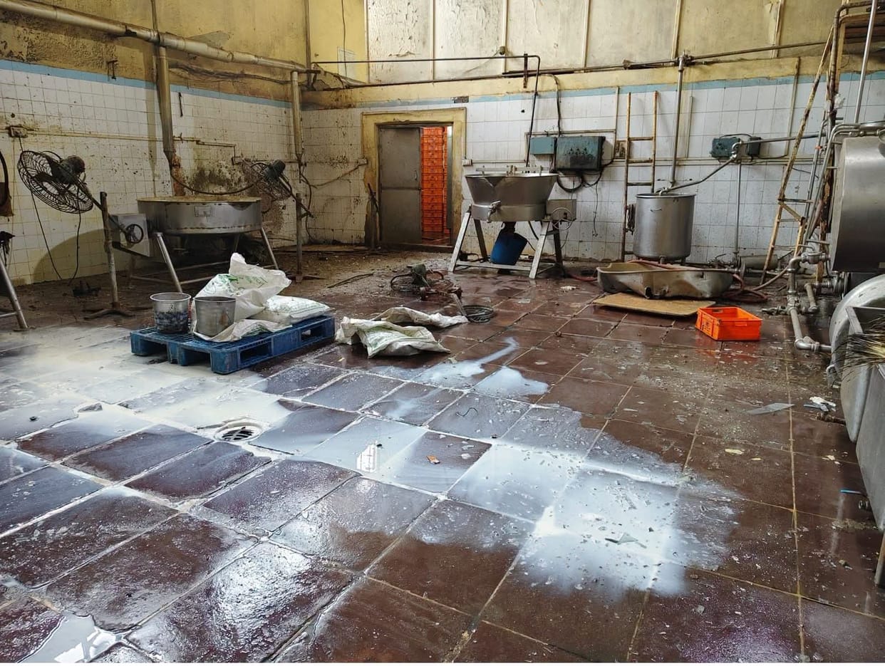 Explosion at Sanchi Point Plant, one person killed and another injured.