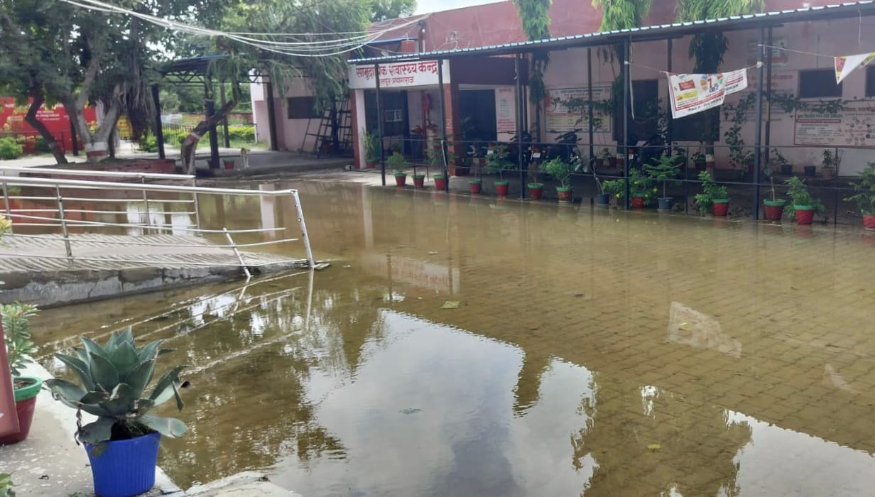 Government offices turn into ponds throughout the monsoon season