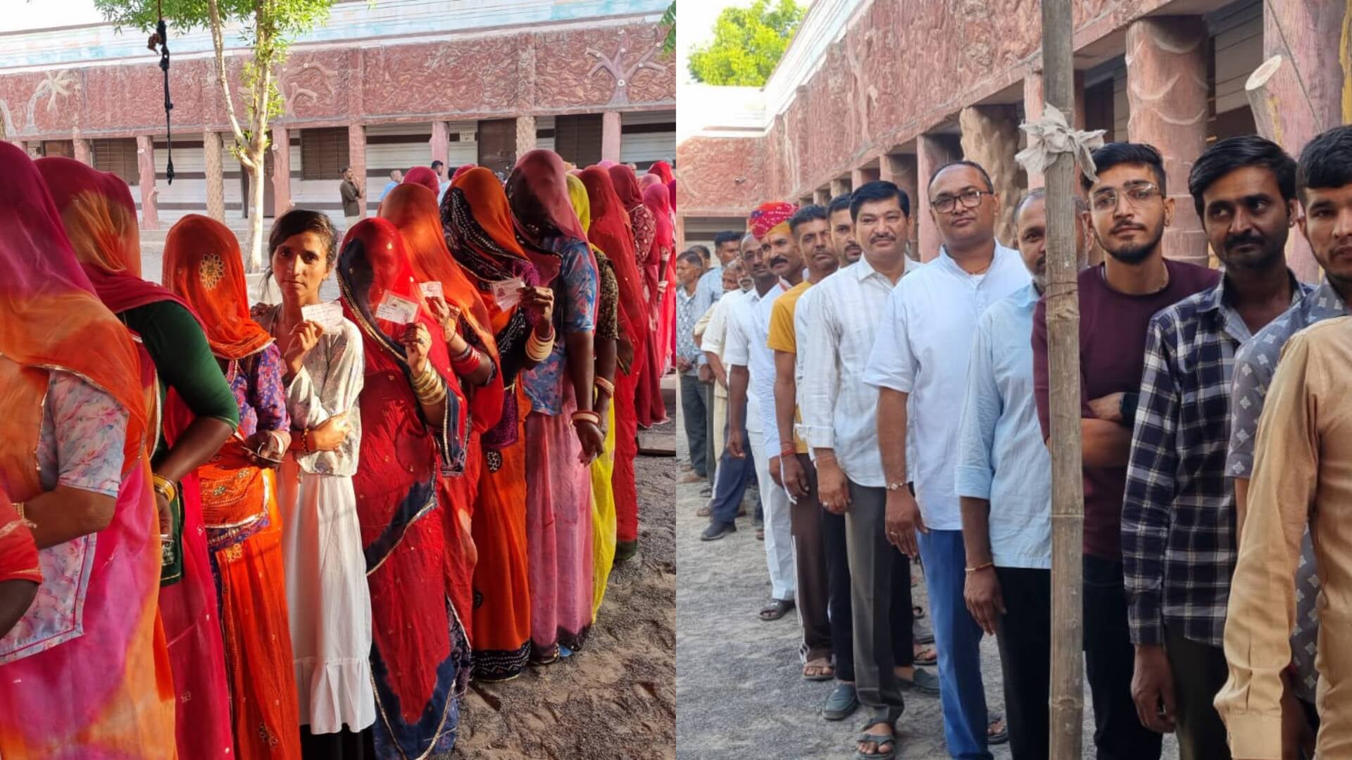 मतदान करने पहुंचे मतदाता