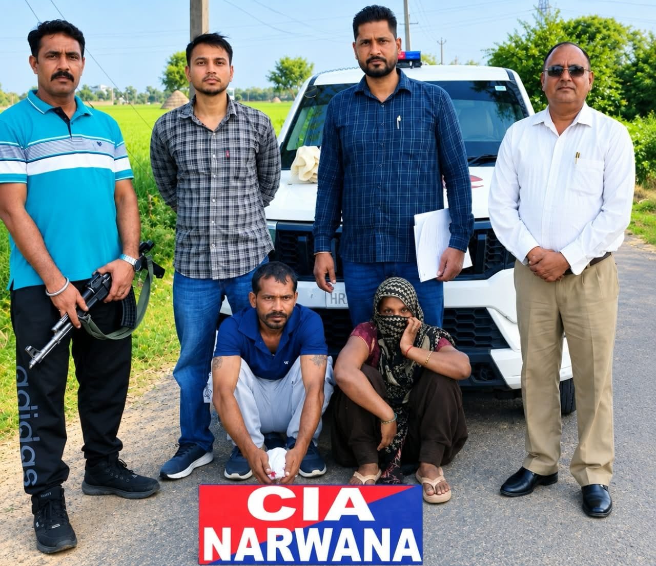 11जेएनडी23: हेरोइन के साथ पकड़ा गया आरोपी और मामले में गिरफ्तार महिला सप्लायर। स्रोत: पुलिस