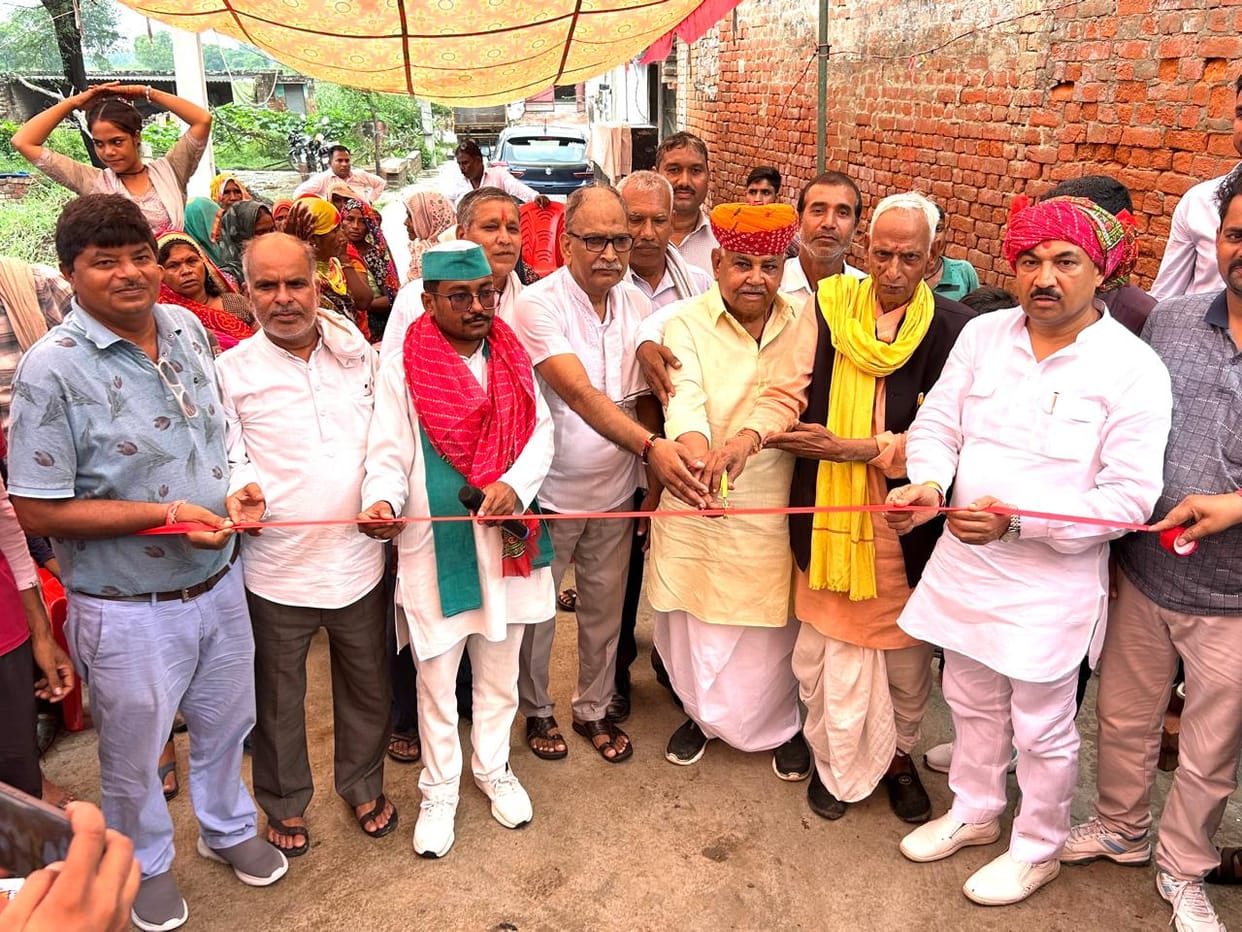The MLA inaugurated the CC road and the library.
