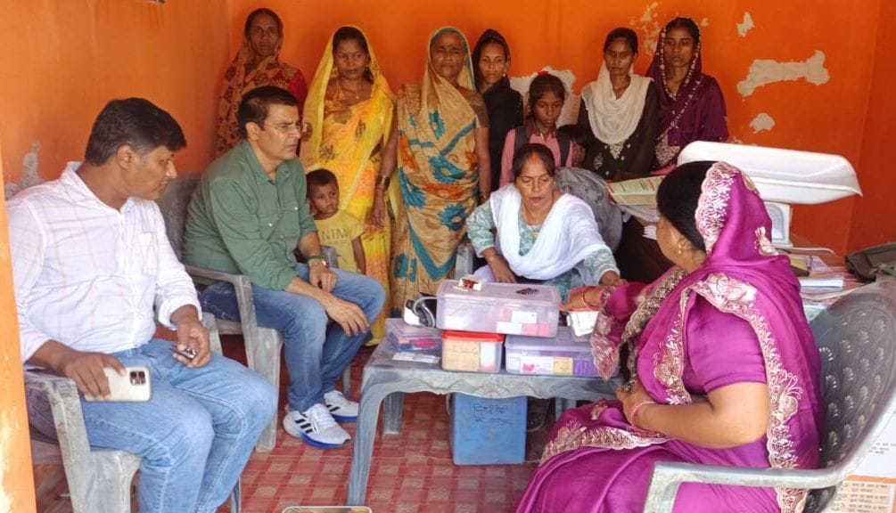 388 children vaccinated and 163 pregnant women examined across 24 villages.