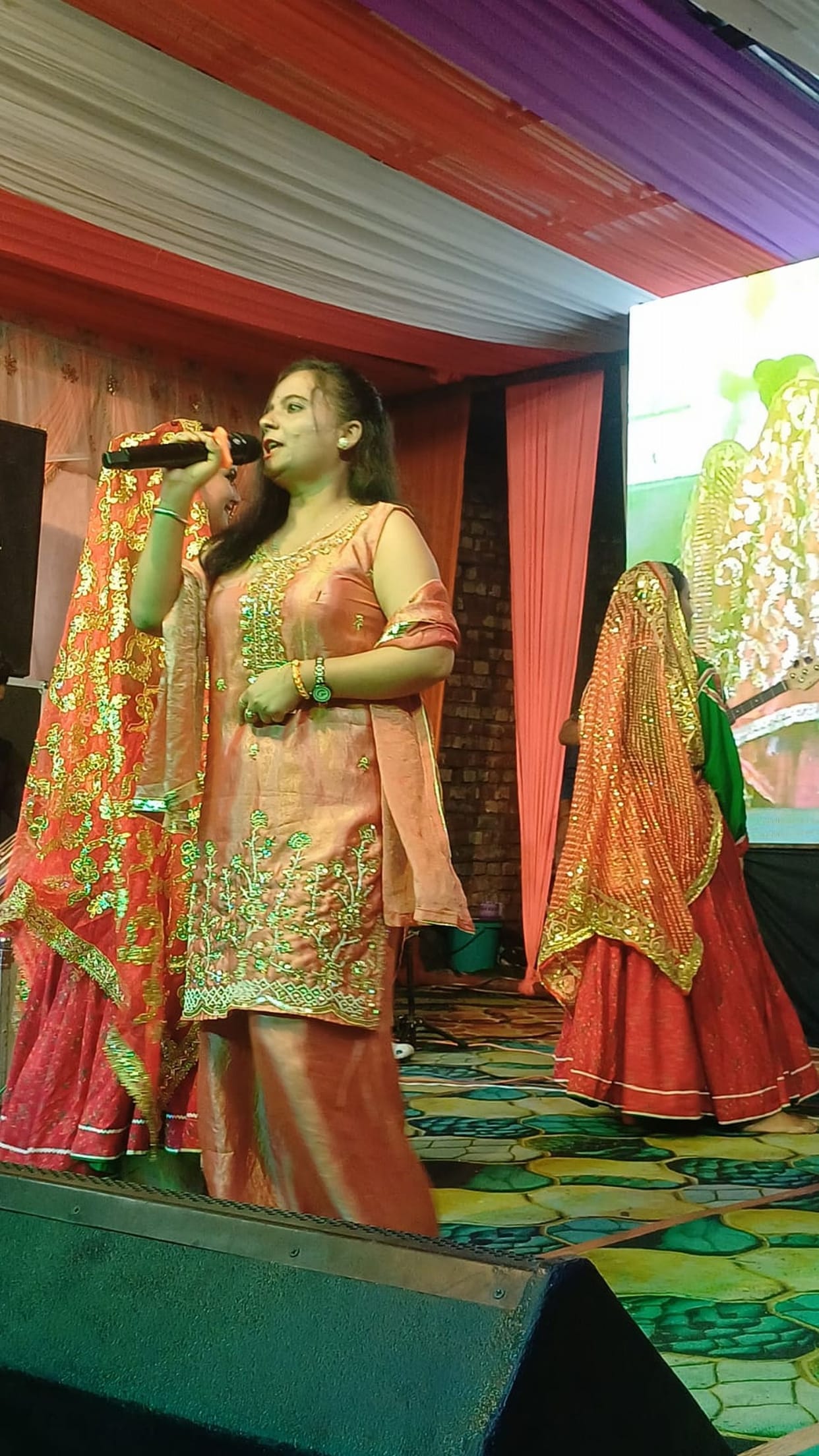 The audience danced to folk songs in the first cultural evening of Telka fair.