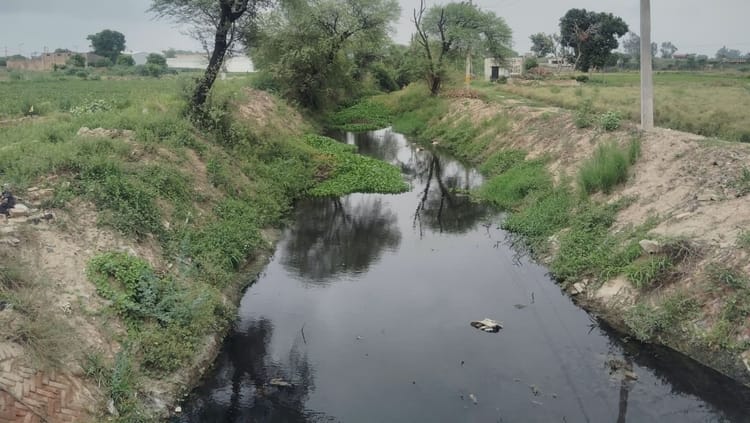 फोटो - बड़ौता ड्रेन, जिसे पक्का किया जाना है। संवाद