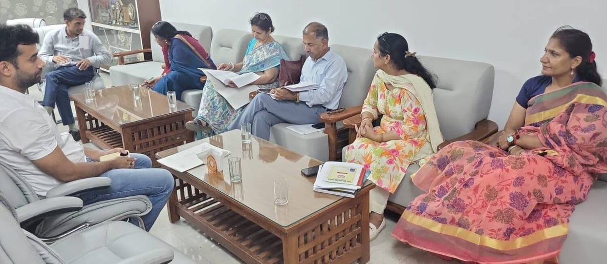 Checked the arrangements of Hindi and Science departments
