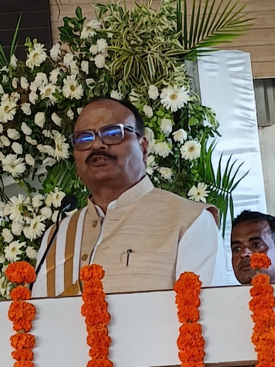कार्यक्रम को संबोधित करते उप मुख्यमंत्री ब्रजेश पाठक।