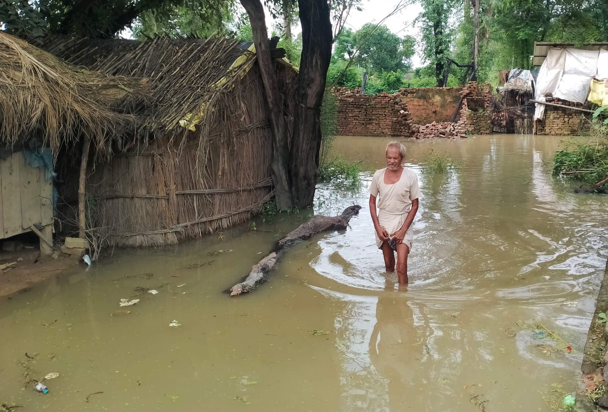 A second culvert on the Pitarmau road has collapsed due to the continued surge in the Ramganga River.