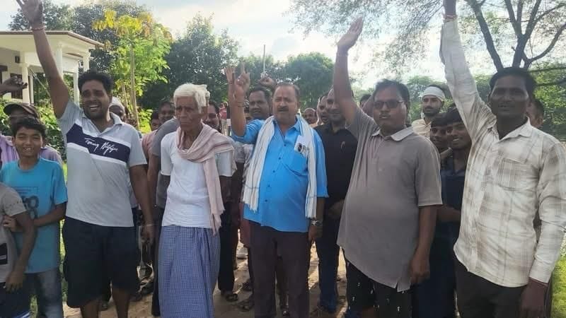 People troubled by dilapidated road; protest held