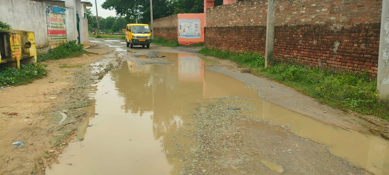 Roads submerged in water; development floating in claims