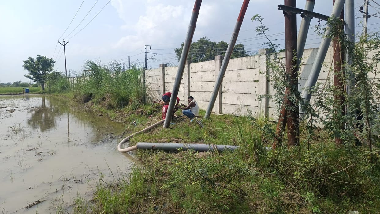 Power supply was disrupted due to a burnt underground cable; connection was restored via the Atsu line.
