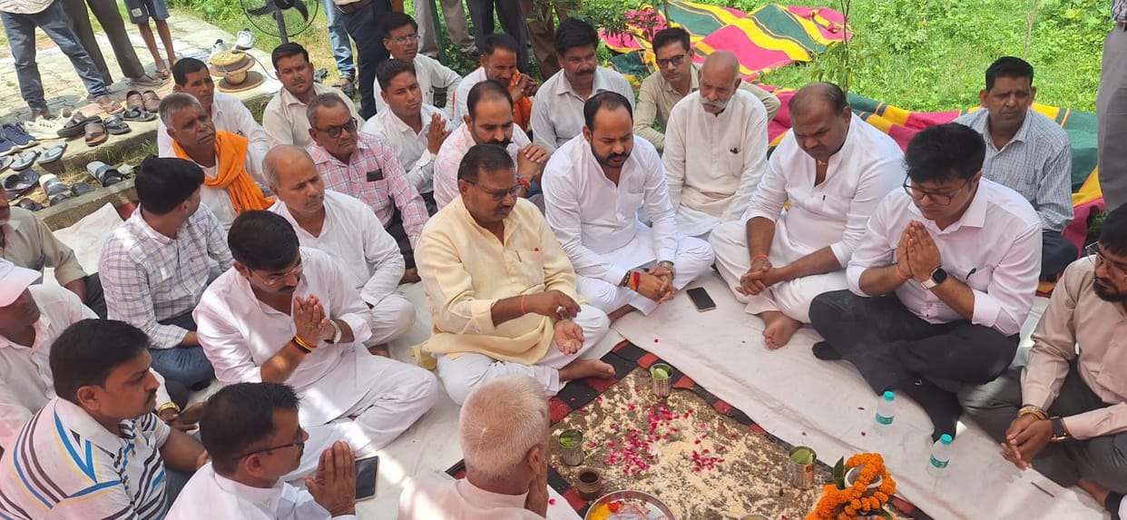 Foundation stone laid for development works worth Rs 1.04 crore at Gomti origin site