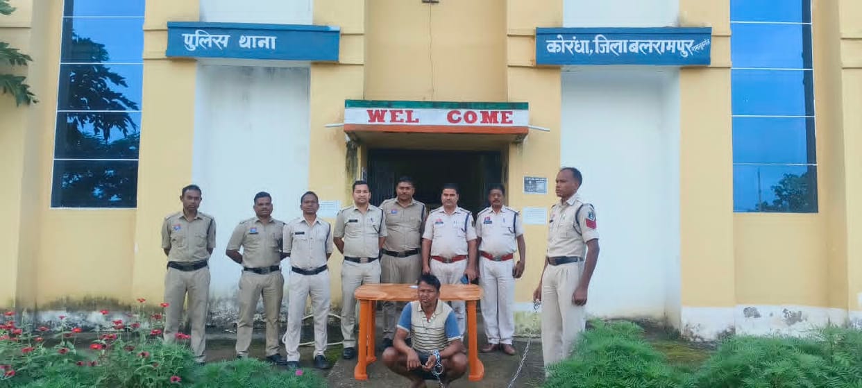 Accused arrested for brandishing a sword and issuing threats after refusing to cut forest wood.