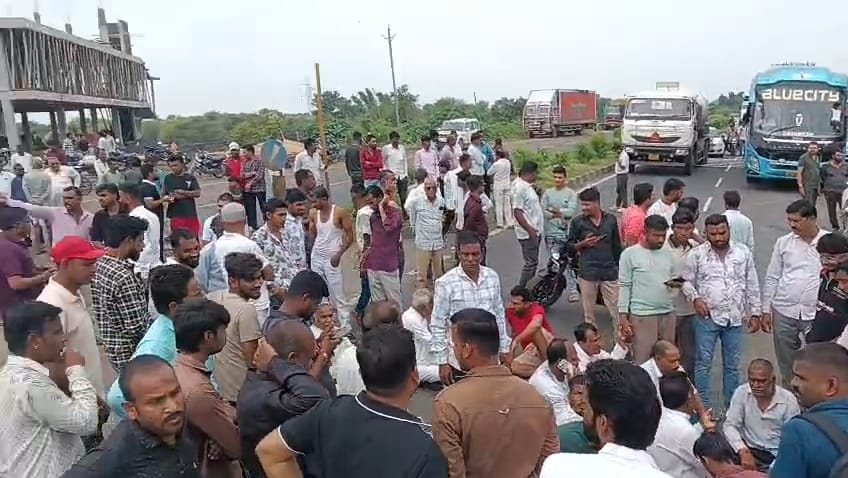 Tragic Accident on Ujjain-Dewas Highway: Speeding Car Crushes Biker, Villagers Block Road in Protest