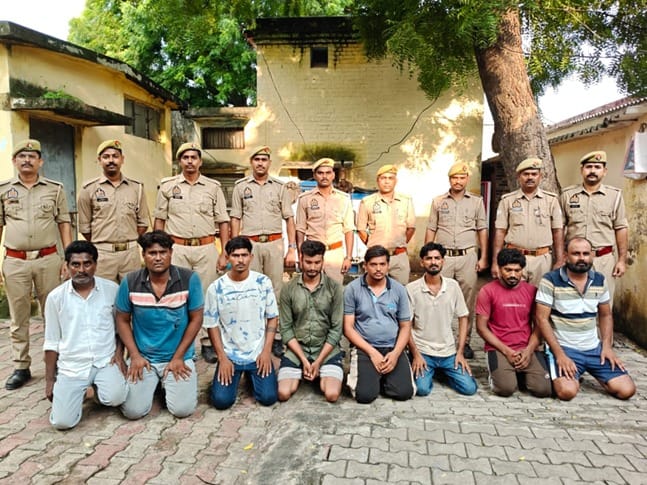 Photo: Eight accused arrested, and an FIR registered against 28 named individuals and 50 unidentified persons, in connection with the highway blockade staged with the body of a truck driver.