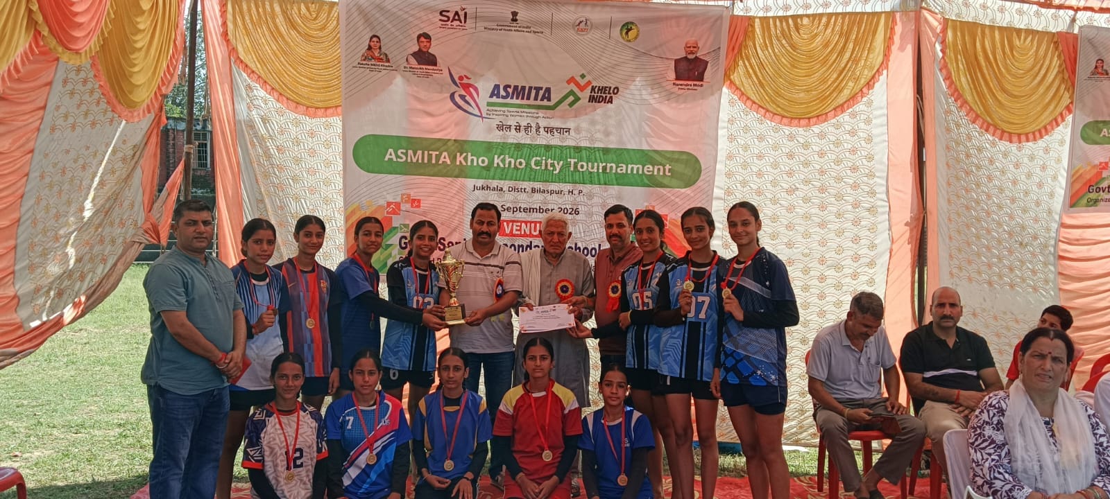 जिला एमेच्योर खो-खो संघ की ओर से जुखाला में एक दिवसीय जिला स्तरीय अस्मिता महिला खो-खो कि विजेता