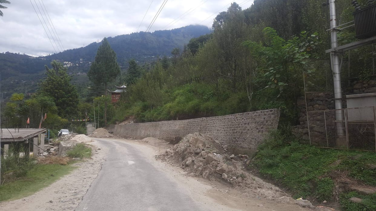 Road upgradation work from Jury to Sarahan
