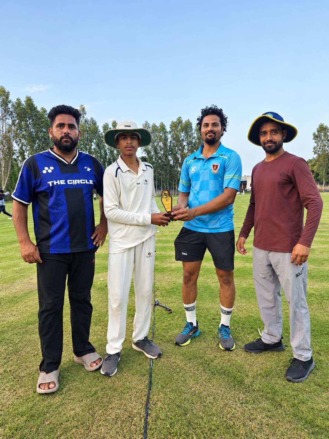 Ground Commandos captain Ram smashed 116 runs off 68 balls.