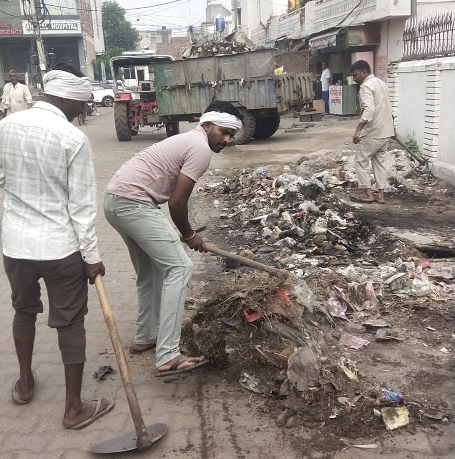 Employees have returned to work and are engaged in improving the city's sanitation system.