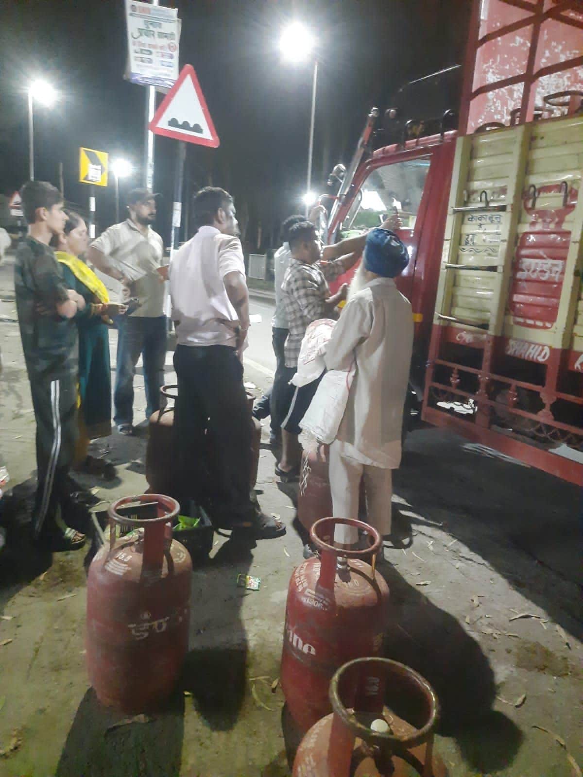 lpg cylinder problem in sataun