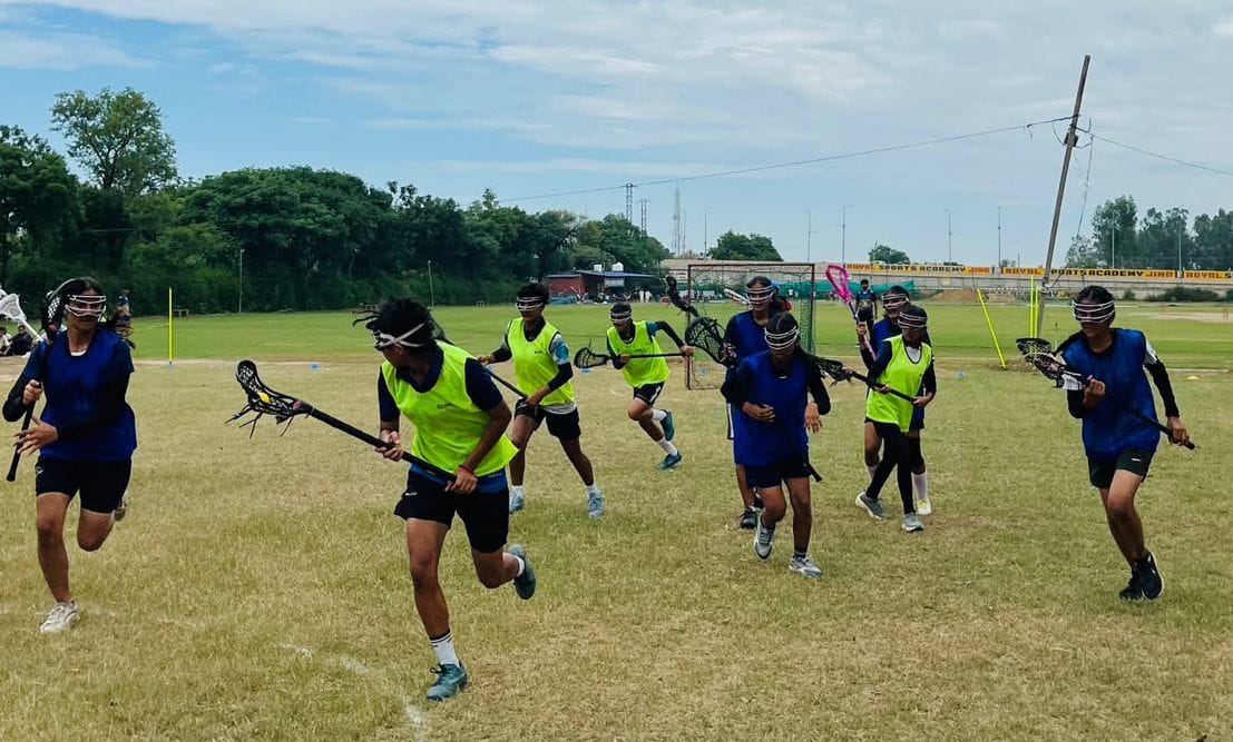 Trials for selection of Jind district team for Lacrosse Championship